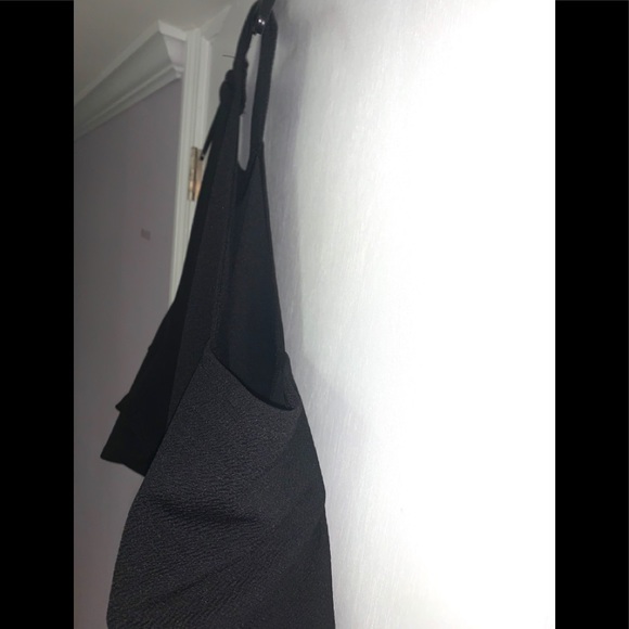 Pink Clove Plus Size Cold Shoulder Black Dress - Picture 5 of 7